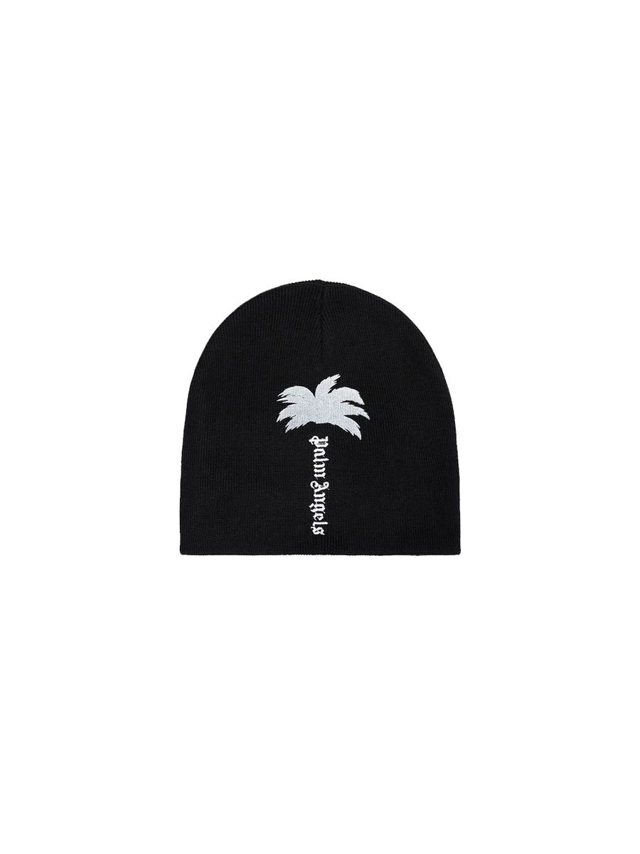 Big Palm Tree Beanie - Black Off White
