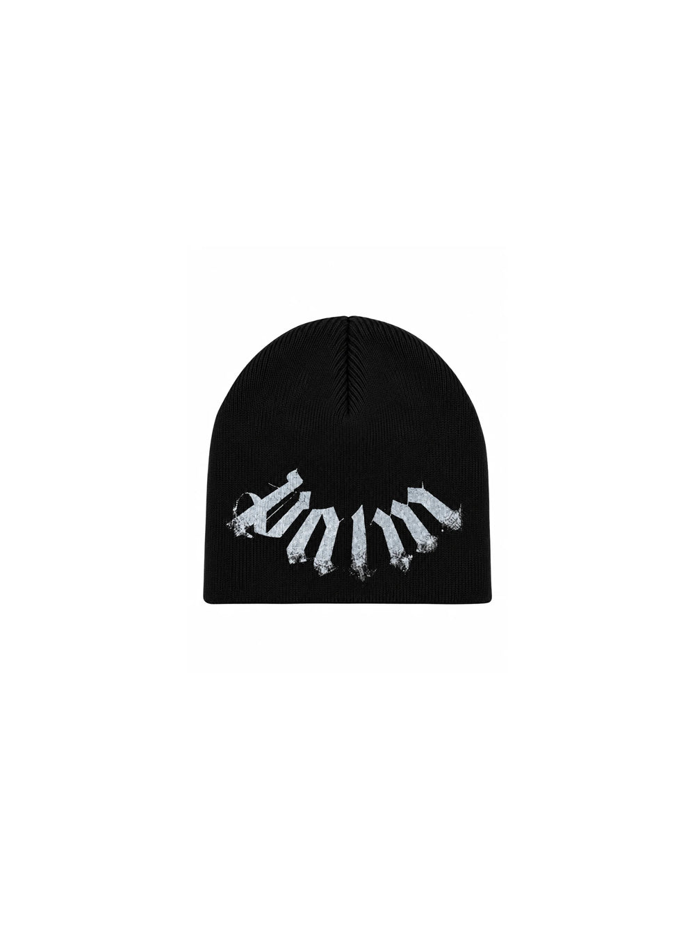 Maxi Logo Beanie - Black Off White — 1