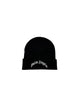 Curved Logo Beanie - Black Off White