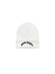 Curved Logo Beanie - Off White Black