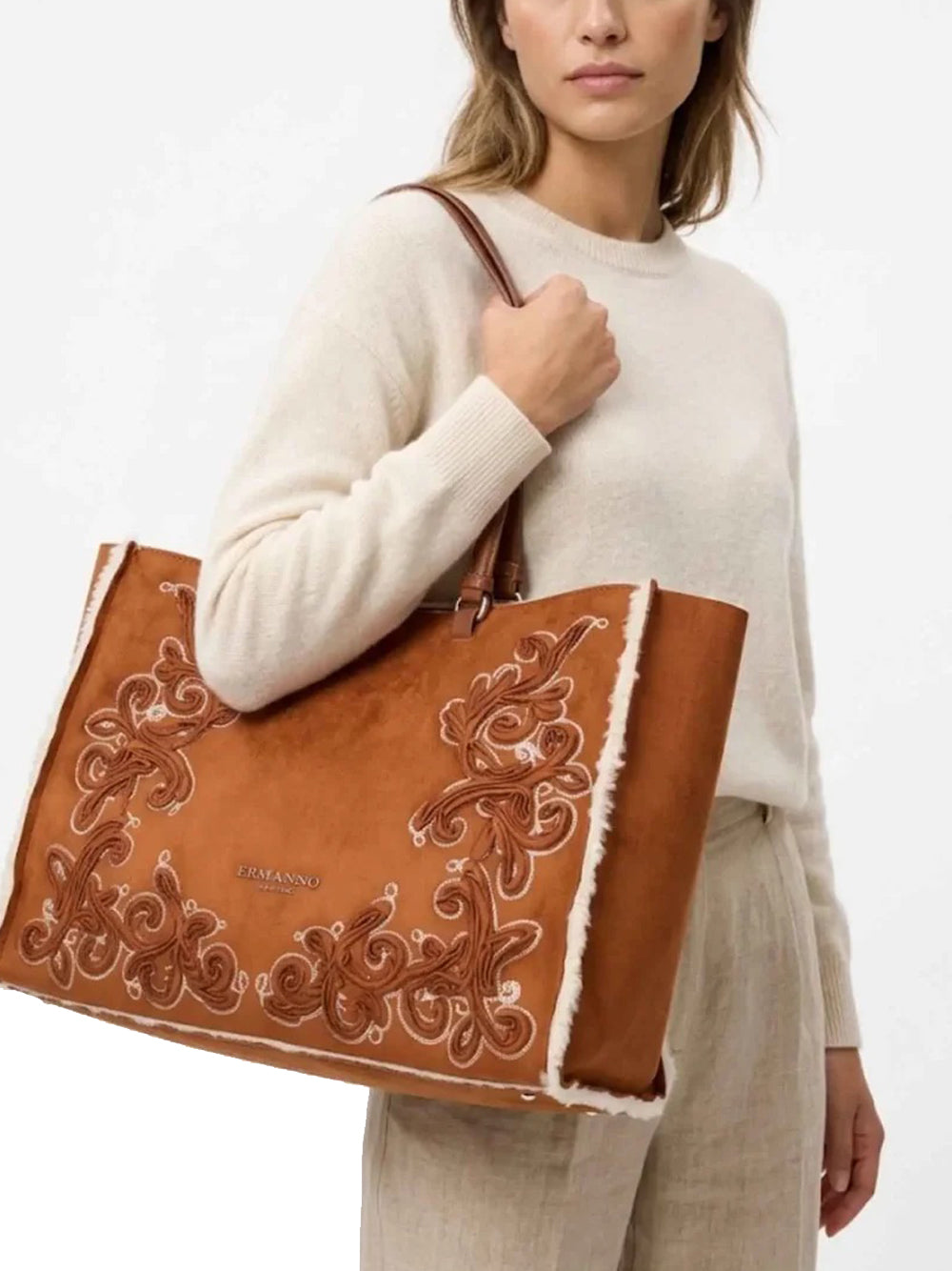 Large Tote Barbara Shirling - Tan — 3