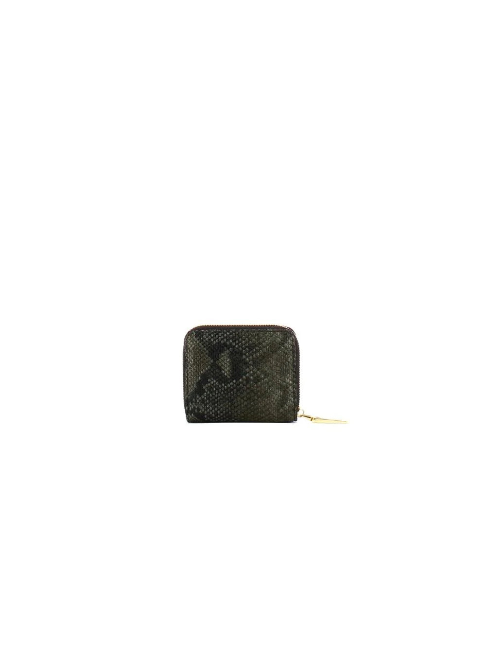 Small Zip Wallet Brianna Python - Dark Grey — 3