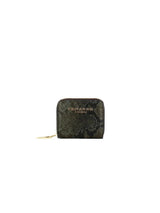 Small Zip Wallet Brianna Python - Dark Grey
