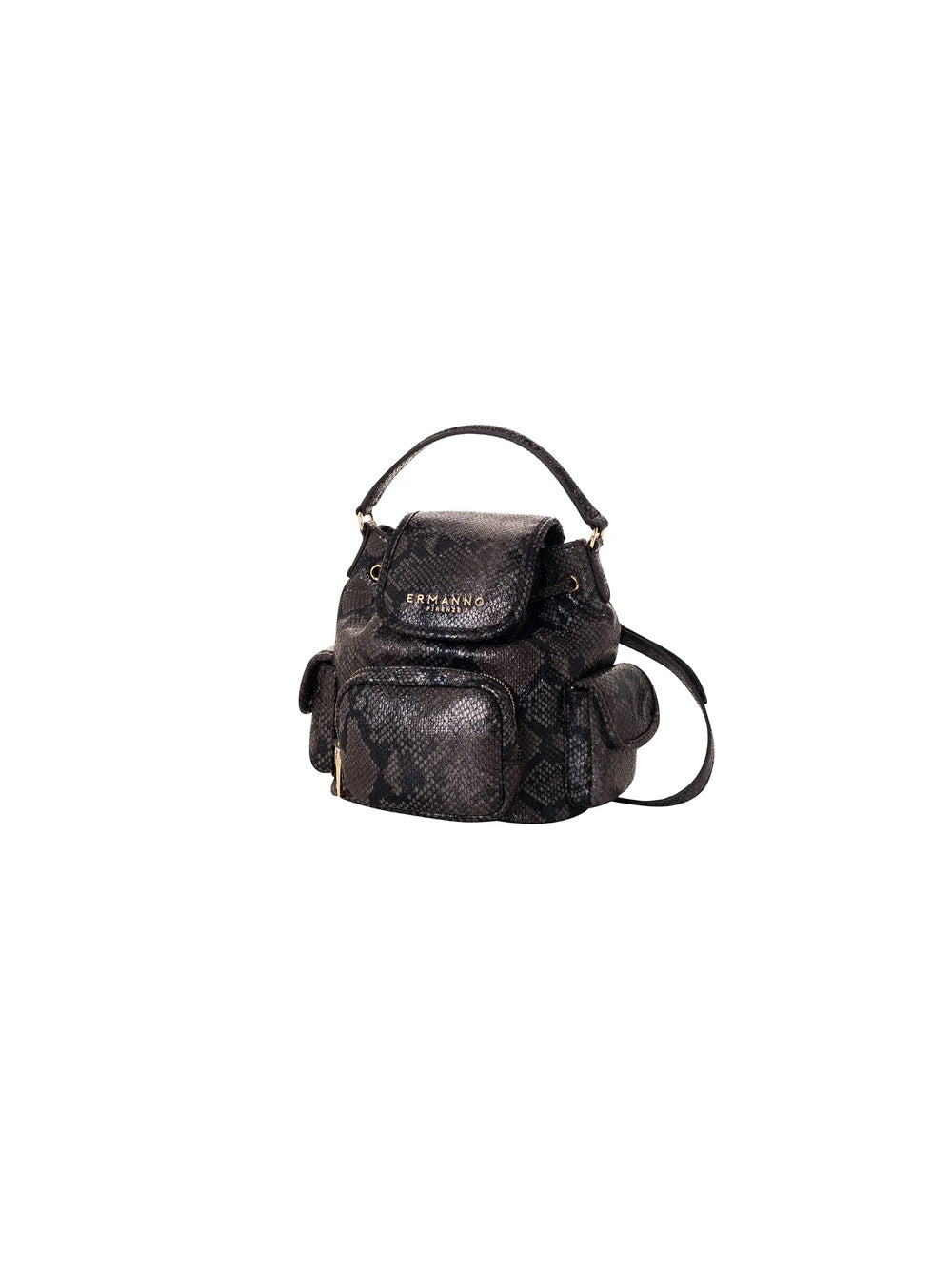 Small Backpack Brianna Python - Dark Grey — 1