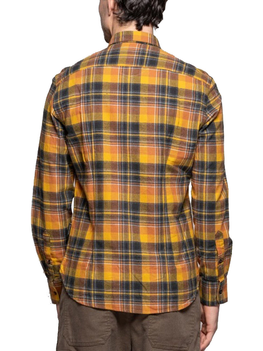 Camicia Flanella Check Campione - Giallo — 2