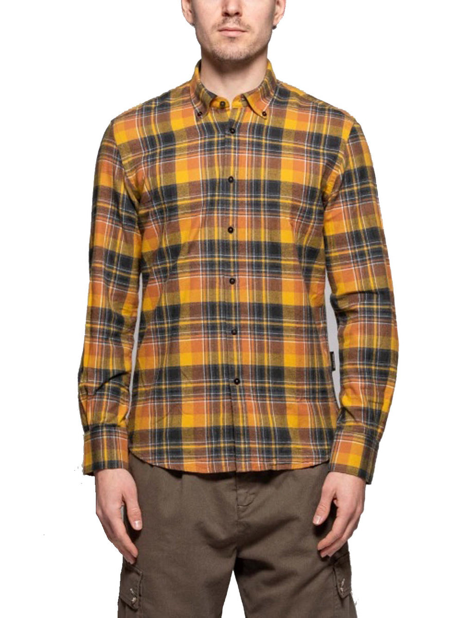 Camicia Flanella Check Campione - Giallo