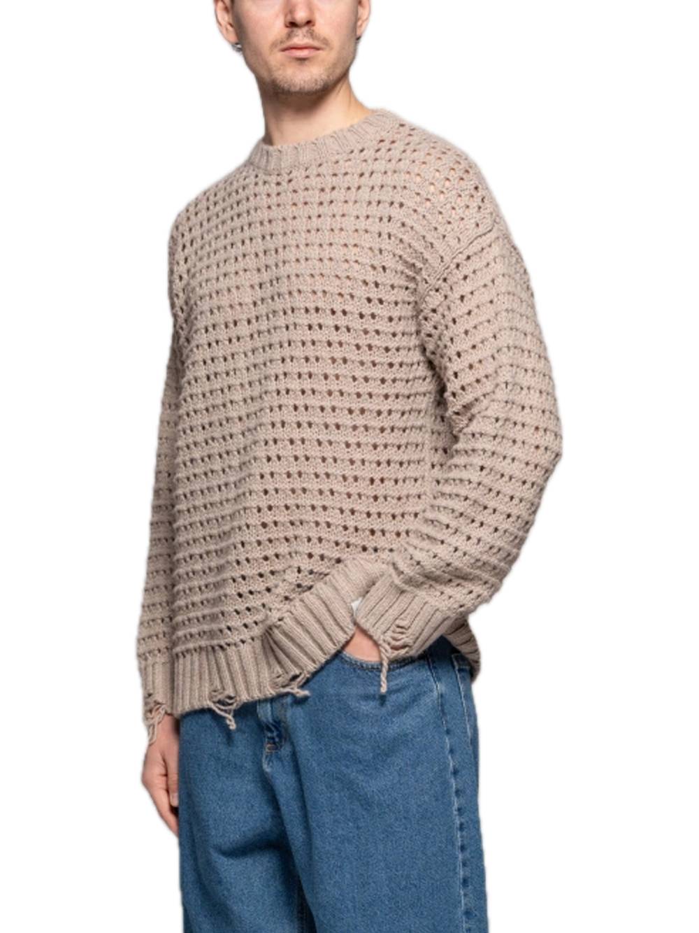 Maglia Girocollo Over - Corda — 2