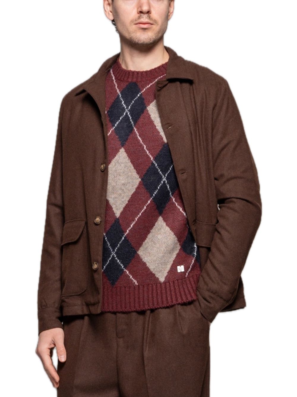 Overshirt Lana Viscosa  - Moro — 2