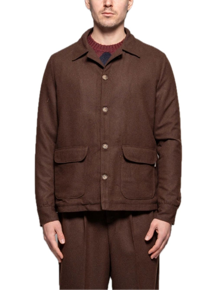 Overshirt Lana Viscosa  - Moro