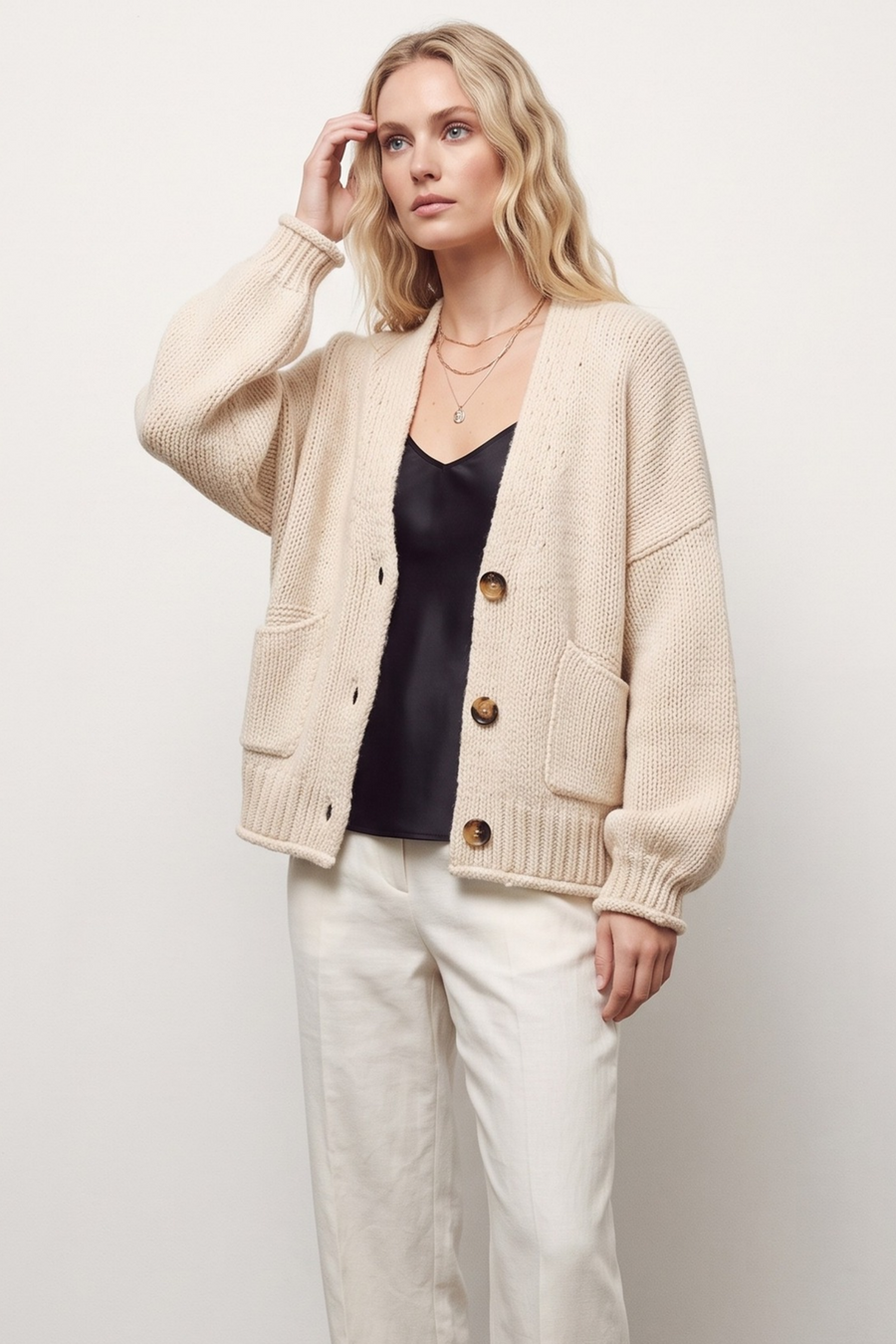 3-Button Jacket With Pockets - Lime