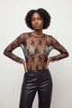 Lace Crew Neck - Black