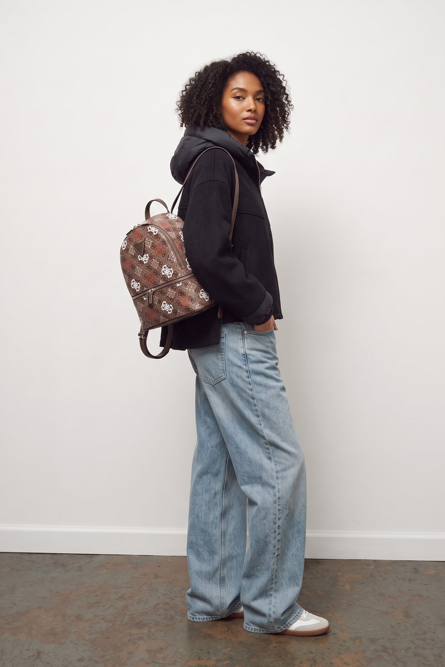 Eliette Logo Small Backpack - Ginger Logo