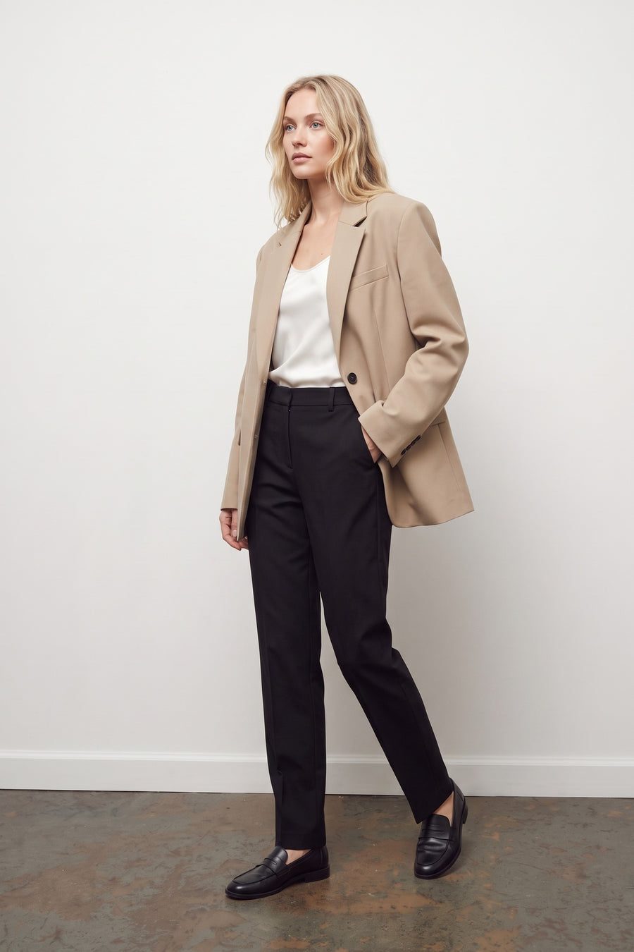 Cigarette Trousers - Black