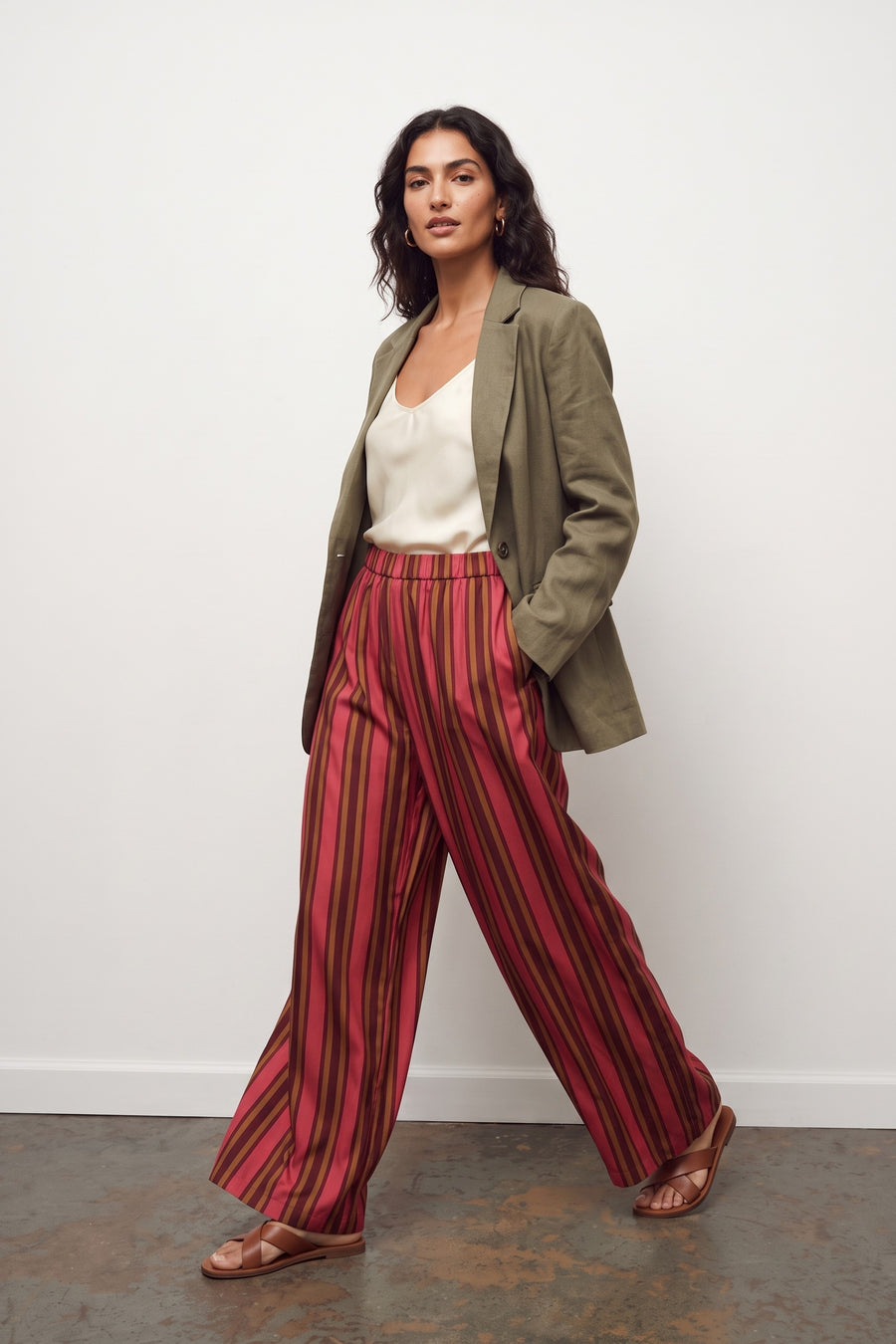 Pantalone Elastico Riga 1 - Amarena