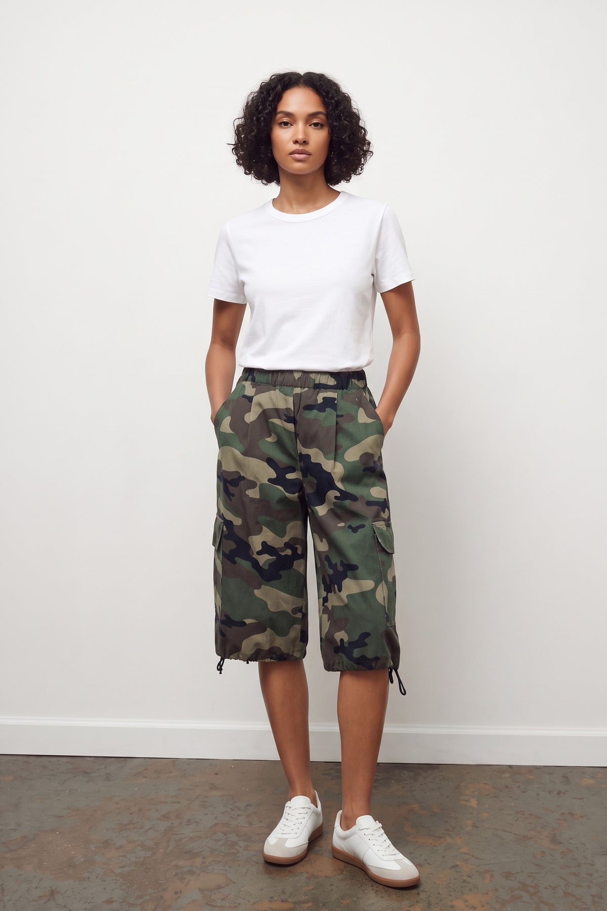 Cargo Bermuda Shorts - Military — 1