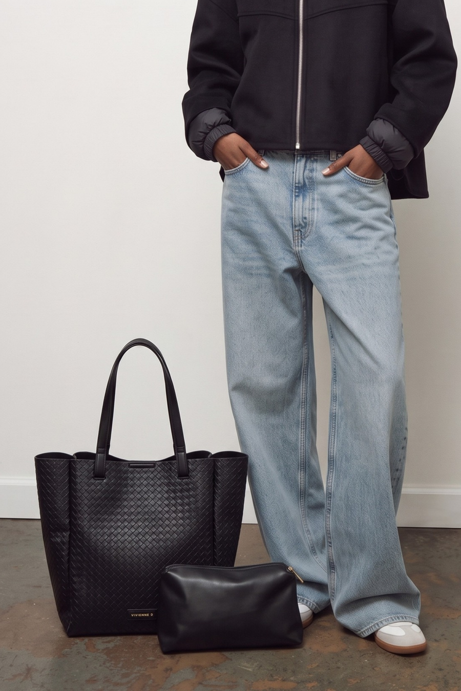 Twist Shopper Bag - Black