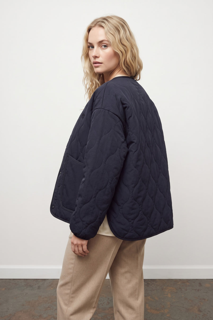 Quilted Bomber - Dark Night