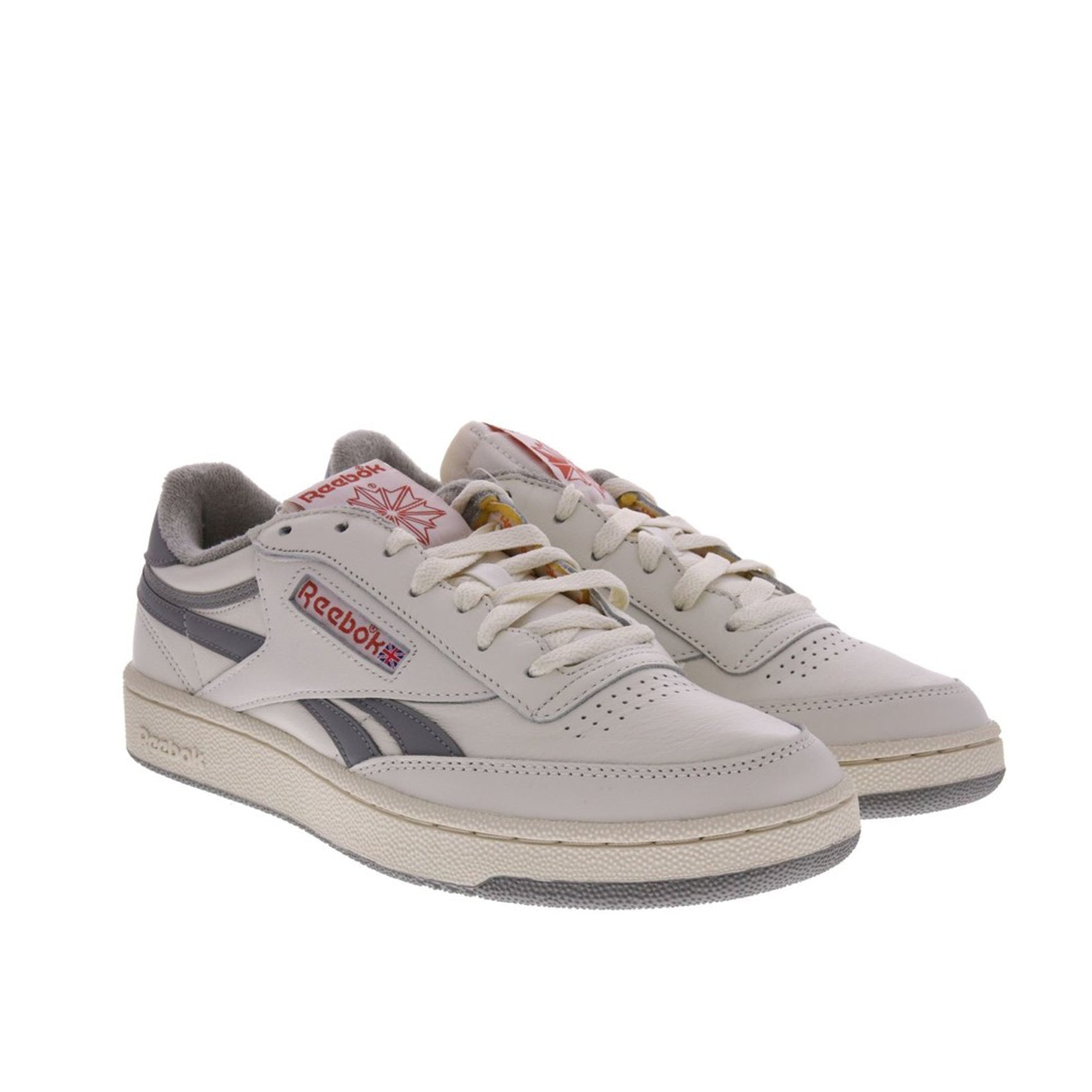 Reebok Club C Revenge Mu Chalk true Grey wht mars Bianco Uomo Chemise Imola