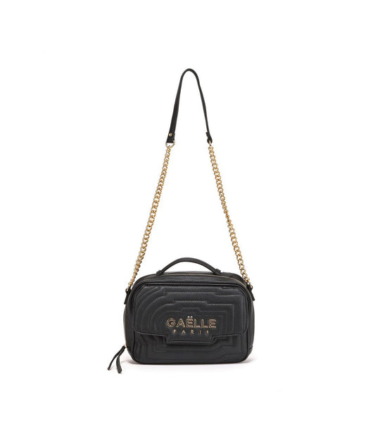 Mini Tracolla Con Targhetta - Nero