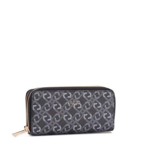 Xl Double Zip Around - Nero