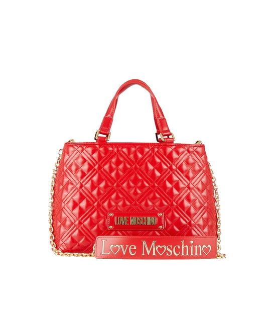 Borsa Quilted Nappa Pu - Rosso