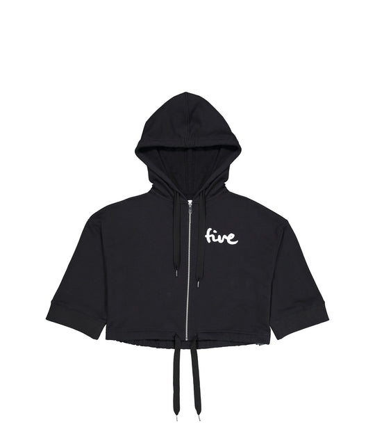 Anvi Fleece Hoodie - Black