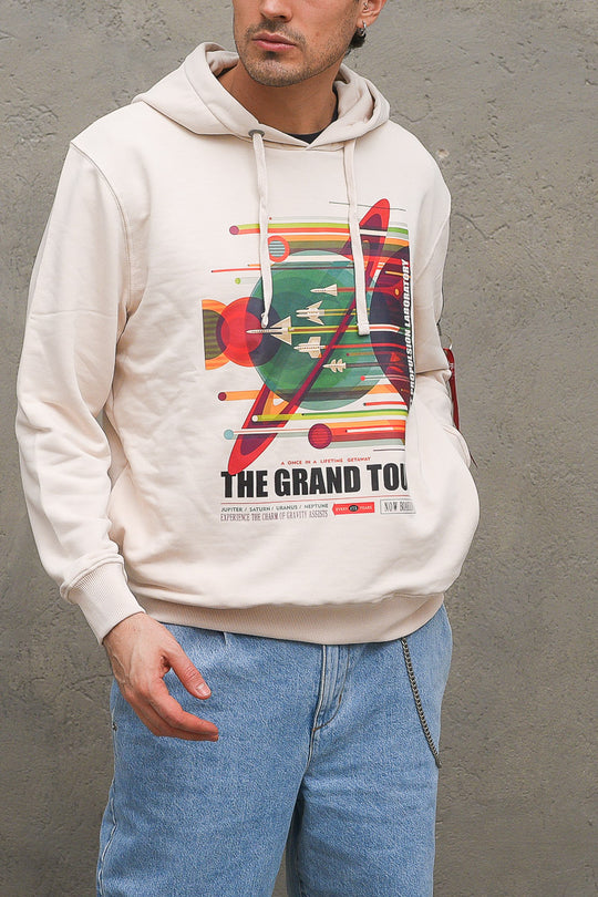 Nasa Grand Tour Hoody - Jet Stream Whit