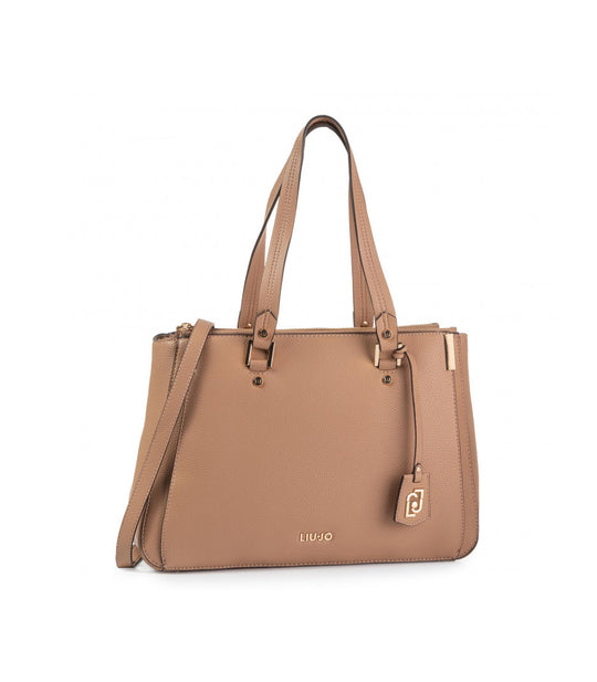 L Double Zip Satchel - Nuez