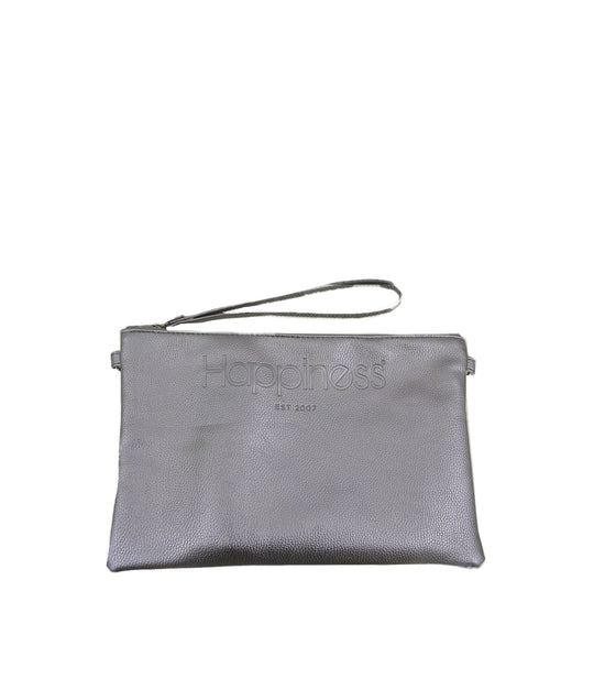 L.A. BORSA POCHETTE+TRACOLLA HAPPINESS ECOPELLE - GUN