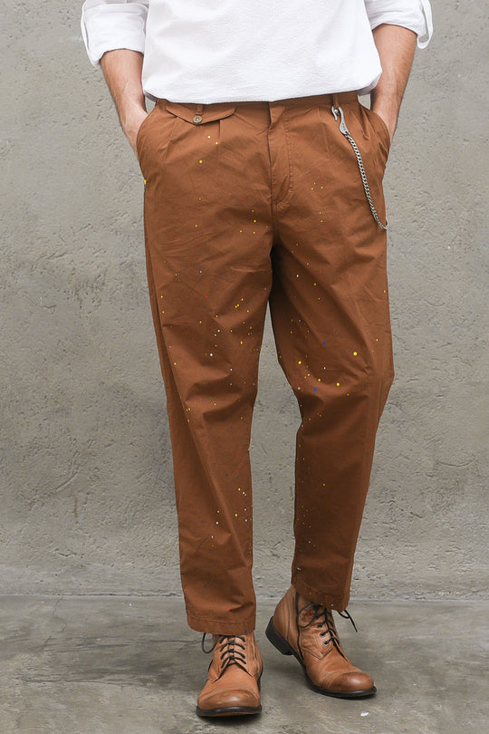Pantalone Schizzi - Caramello