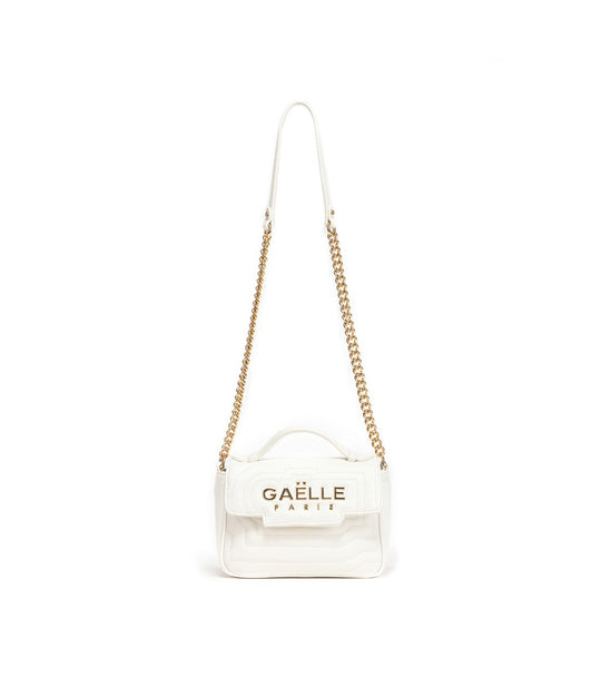 Mini Tracolla Con Targhe - Bianco