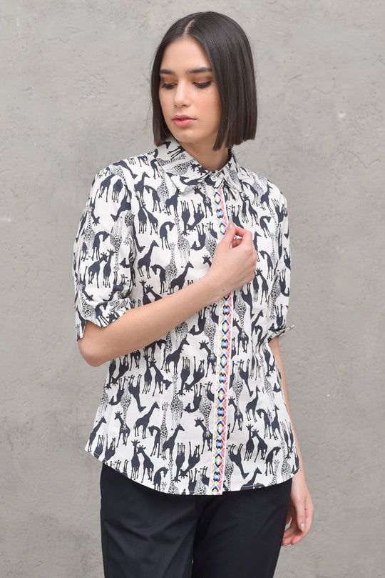 Camicia Giraffa - Burro