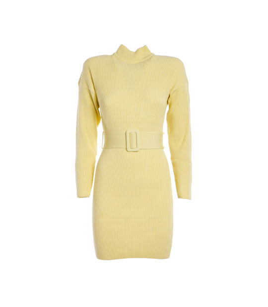 Abito Dolcevita Cintura - Banana