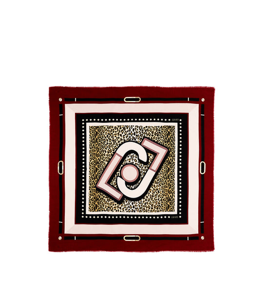 Foulard 120x120 - Dark Red