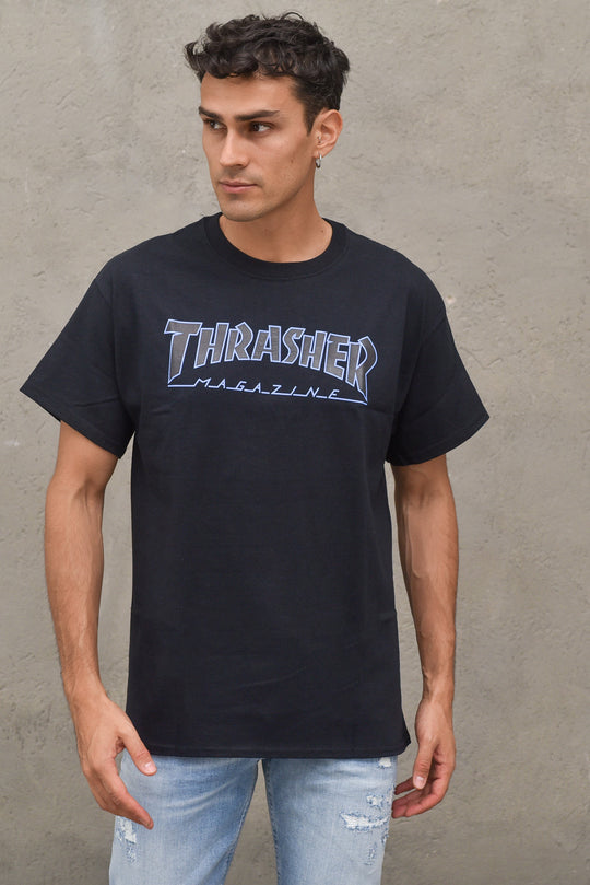 Outlined T-shirt - Black