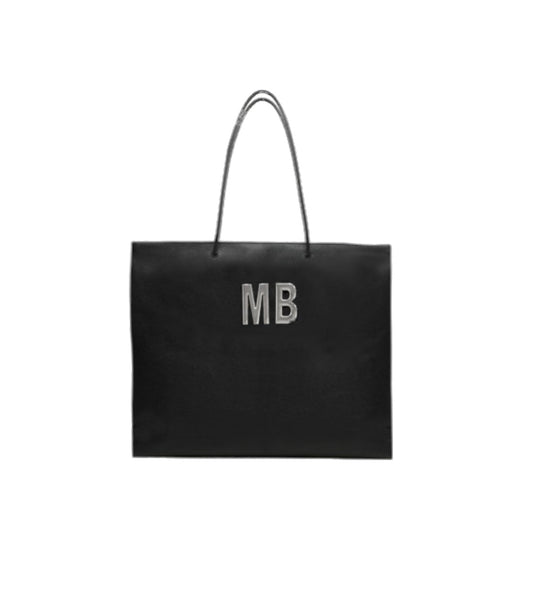 Tote Bag Pelle - Nero
