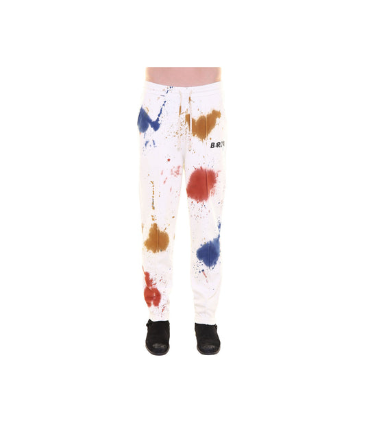 Pantalone Felpa Tie Dye Con Stampa