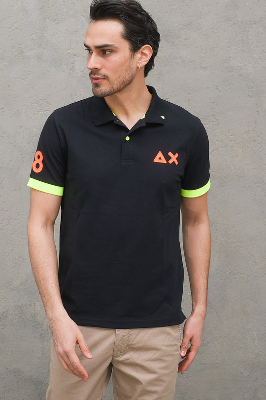 Polo Logo Fluo El. - Nero