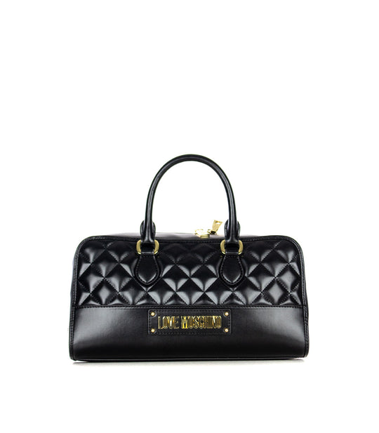 Borsa Quilted Nappa Pu - Nero