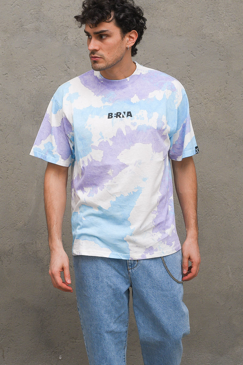 Mm over tie dye t-shirt -  print — 1