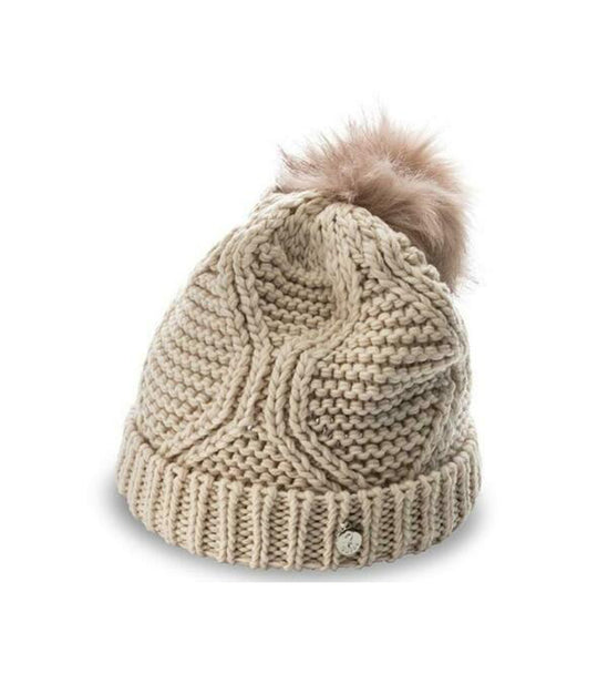 Cuffia Pom Pom - Cammello