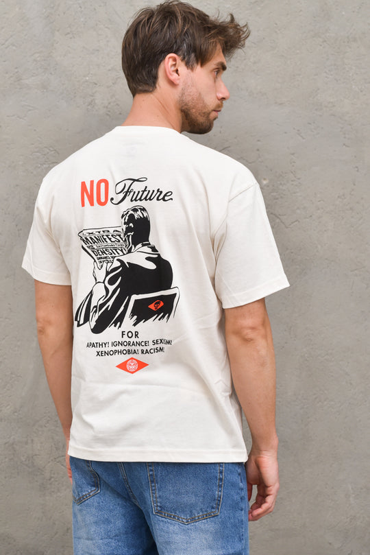 No Future Sustainable Tee - Cream