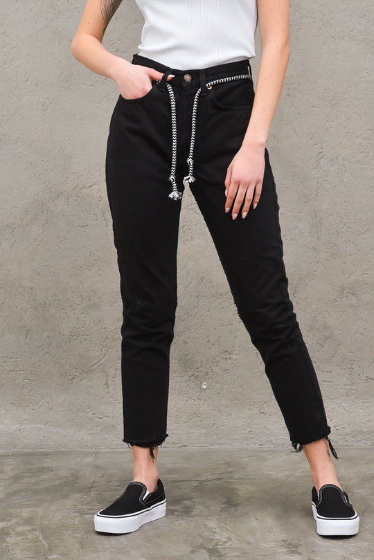 Jeans Boulder No Elastico - Black