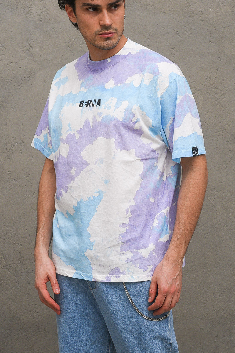 Mm Over Tie Dye T-shirt - Berna Print — 2