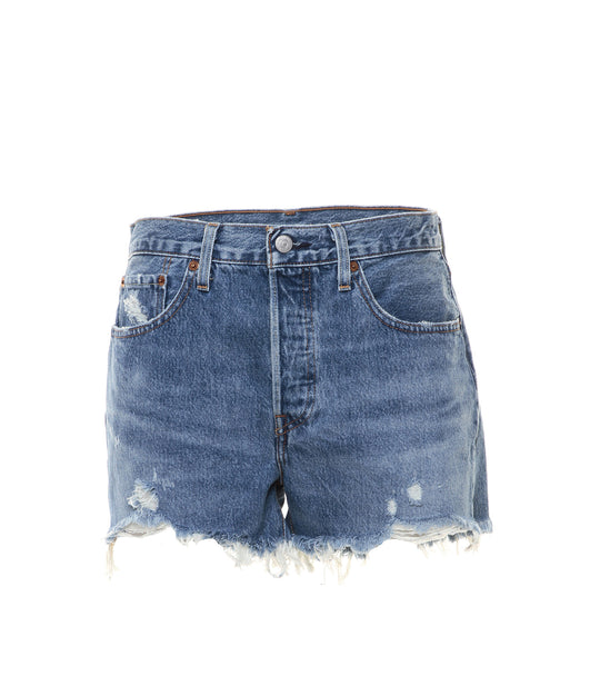 501 High Rise Short - Blue