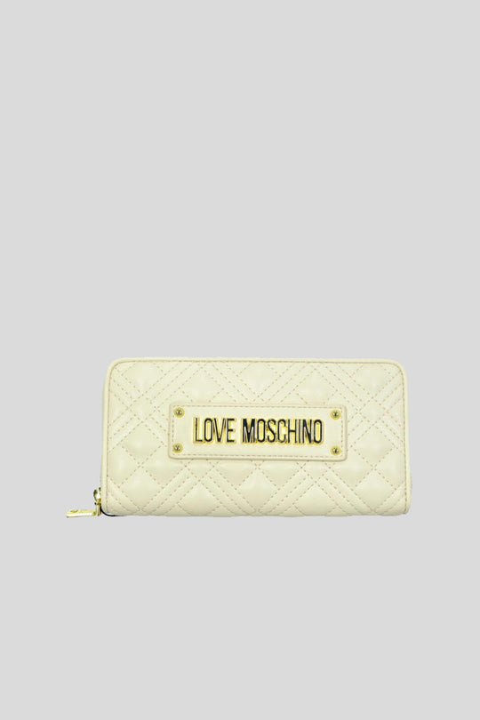Portafoglio Quilted Nappa Pu - Avorio