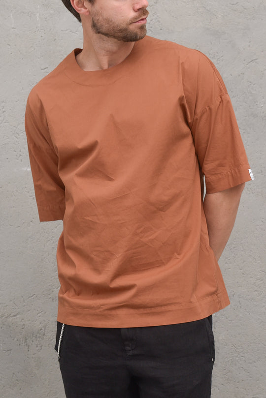 Camicia Mm Girocollo - Moka