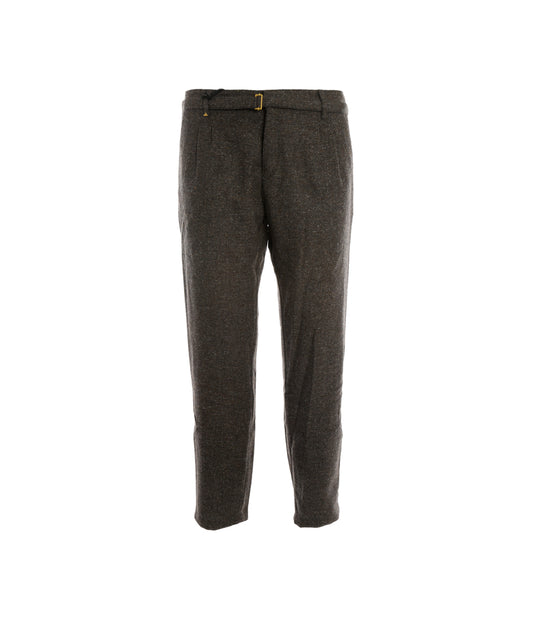 Pantalone Uomo Spigato Colore Unico