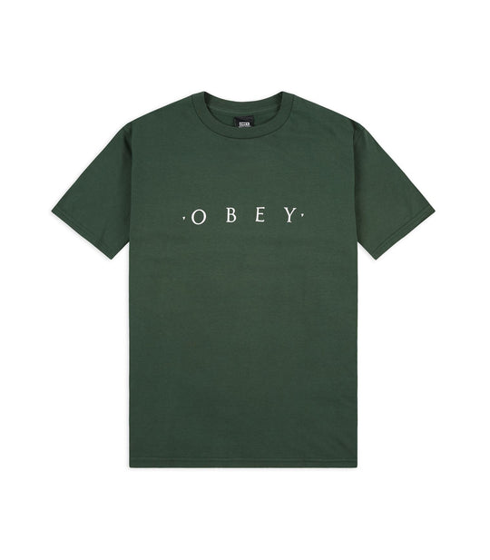 Novel obey basic tee - forest green