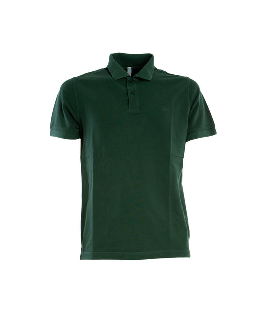 Polo Cold Dye Details - Verde Scuro